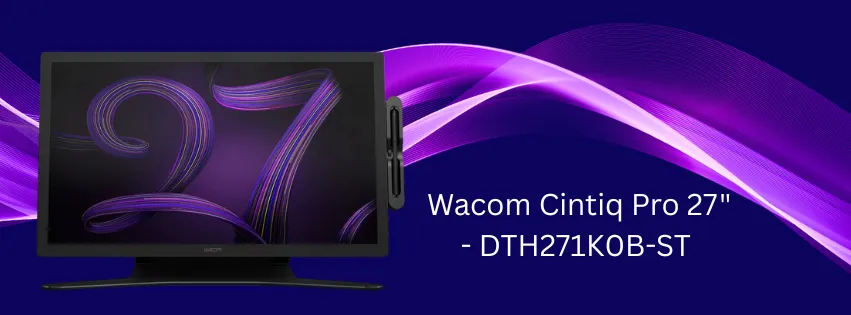 Wacom Cintiq Pro 27 front view showing display and pen