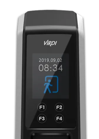 Fingerprint recognition terminal with display
