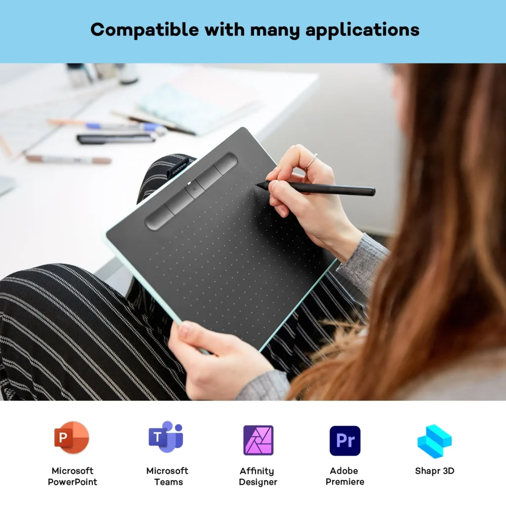 Wacom Intuos M Bluetooth Pistachio compatible