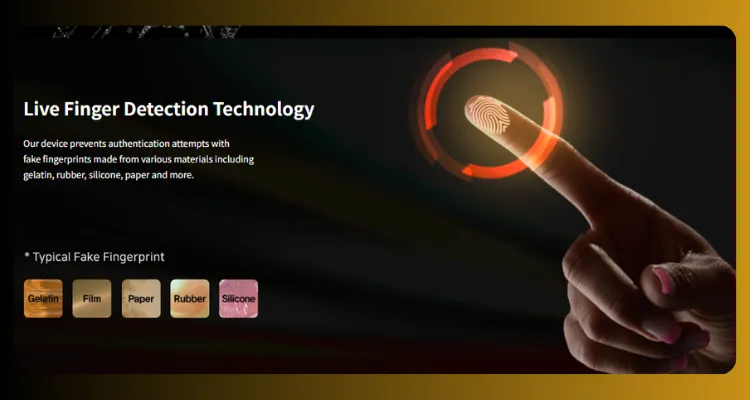 Bset Fingerprint reader with Live Fingerptint Detection Technology