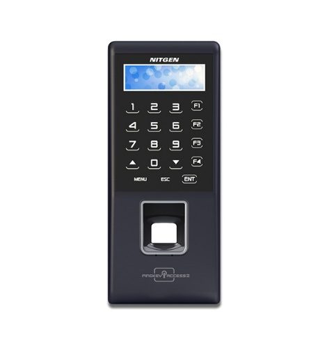 a close-up of a fingerprint scanner