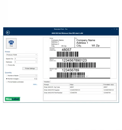 NiceLabel Design and Print software