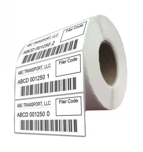 Thermal transfer barcode label
