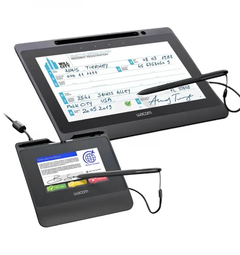 signature pad and pen displays